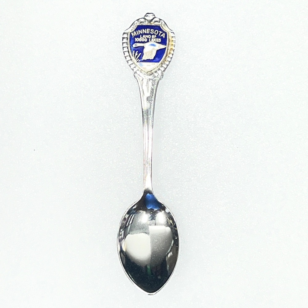 Unbranded Souvenir Spoon Unisex OS Silver Excellent Minnesota Land 10000 Lakes